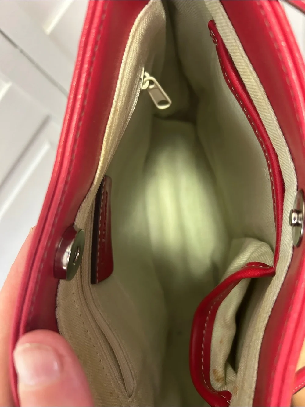 Nine West Red Classic Shoulder Bag - Elegant Everyday Tote